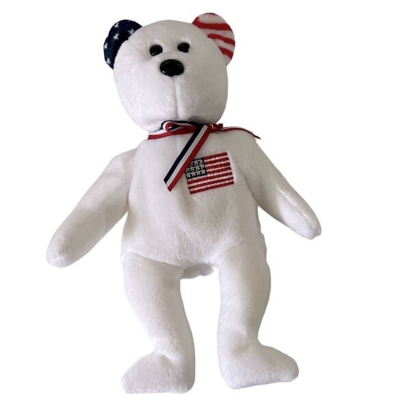 Ty Beanie Baby Libearty EUC - Picture 1 of 4